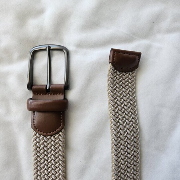 NWOT! Perry Ellis Woven Webbed Belt - Picture 3 of 4